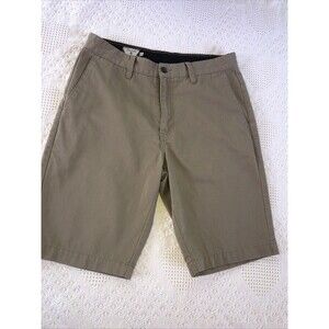 Volcom Stone Corpo Class Chino Shorts Mens Size 30 Khaki  Pockets